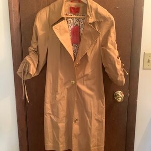 Tan trench coat